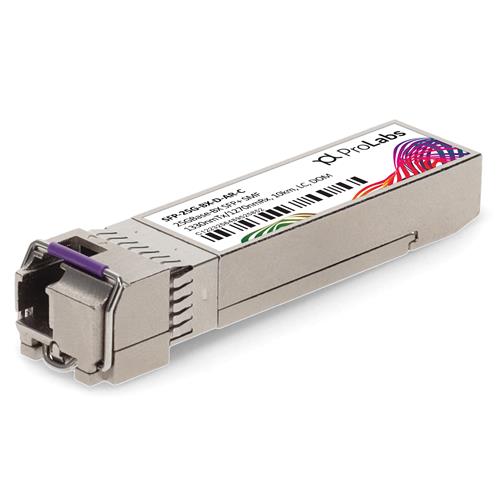Picture of Arista Networks® SFP-25G-BX-D-AR Compatible TAA 25GBase-BX SFP28 Transceiver (SMF, 1330nmTx/1270nmRx, 10km, LC, DOM)