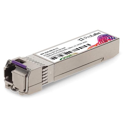 Picture of Cisco® SFP-25G-BX-D-I Compatible TAA 25GBase-BX SFP28 Transceiver (SMF, 1330nmTx/1270nmRx, 10km, LC, -40 to 85C)