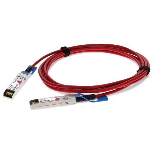 Picture of Cisco® SFP-H10GB-CU5M Compatible TAA Compliant 10GBase-CU SFP+ Red Direct Attach Cable (Twinax DAC, 5m, Passive)