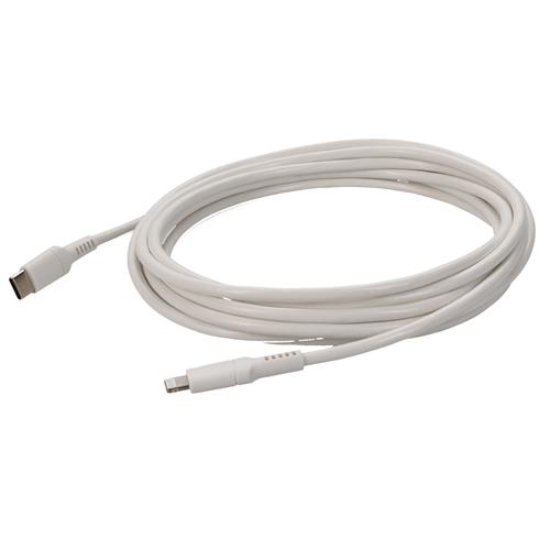 Picture of 2.0m (6.6ft) USB C 3.1 Male to Lightning Male Sync and Charge White Cable