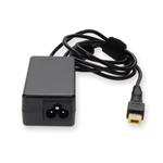 Picture of Lenovo® 0C19880 Compatible 45W 20V at 2.25A Black Slim Tip Laptop Power Adapter and Cable