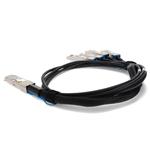 Picture of Extreme Networks® 10423-4M Compatible TAA Compliant 100GBase-CU QSFP28 to 4xSFP28 Direct Attach Cable (Passive Twinax, 4m)
