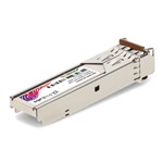 Picture of Brocade® (Formerly) 10G-SFPP-LR-CW61 Compatible TAA 10GBase-CWDM SFP+ Transceiver (SMF, 1610nm, 10km, LC, DOM)