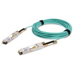 Picture of ADTRAN® 1445019F10C Compatible TAA 100GBase-AOC QSFP28 Active Optical Cable (850nm, MMF, 10m)