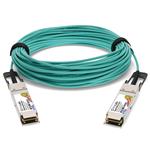 Picture of Brocade® (Formerly) Compatible TAA Compliant 40GBase-AOC QSFP+ to QSFP+ Active Optical Cable (850nm, MMF, 20m)