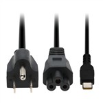 Picture of Lenovo® 4X21H27800 Compatible 135W 20V at 6.75A Black USB-C Laptop Power Adapter and Cable