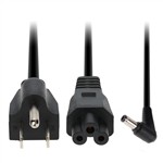 Picture of Lenovo® 57Y6400 Compatible 65W 20V at 3.25A Black Slim Tip Laptop Power Adapter and Cable