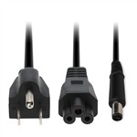 Picture of HP® 835498-001 Compatible 65W 18.5V at 3.5A Black 7.4 mm x 5.0 mm Laptop Power Adapter and Cable