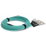 Picture of Avaya/Nortel® AA1404005-E6-20M Compatible TAA Compliant 40GBase-AOC QSFP+ to 4xSFP+ Active Optical Cable (850nm, MMF, 20m)