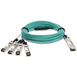Picture of Avaya/Nortel® AA1404005-E6-20M Compatible TAA Compliant 40GBase-AOC QSFP+ to 4xSFP+ Active Optical Cable (850nm, MMF, 20m)