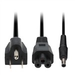 Picture of 6ft Samsung® AD-6019R Compatible 60W 19V at 3.16A Black 5.5 mm x 3.0 mm Laptop Power Adapter and Cable