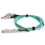 Picture of Arista Networks® AOC-Q-4S-100G-2M Compatible TAA Compliant 100GBase-AOC QSFP28 to 4xSFP28 Active Optical Cable (850nm, MMF, 2m)