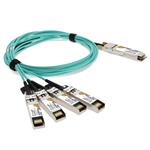Picture of Arista Networks® AOC-Q-4S-100G-3M Compatible TAA Compliant 100GBase-AOC QSFP28 to 4xSFP28 Active Optical Cable (850nm, MMF, 3m)