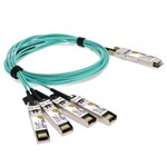 Picture of Arista Networks® Compatible TAA Compliant 100GBase-AOC QSFP28 to 4xSFP28 Active Optical Cable (850nm, MMF, 7m)