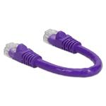 Picture of 6in Purple CAT 6 PVC Ethernet Cable Snagless Bubble Boot RJ-45 M/M