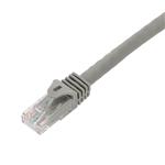 Picture of 6in Gray CAT 6A PVC Ethernet Cable Snagless Easy Boot RJ-45 M/M