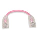 Picture of 6in Pink CAT 6 Slim PVC Ethernet Cable Snagless Clear-Claw RJ-45 M/M