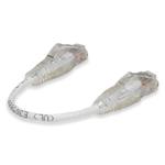 Picture of 6in White CAT 6 Slim PVC Ethernet Cable Snagless Clear-Claw RJ-45 M/M