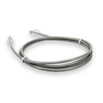 Picture of 0.5m Gray CAT 6 Plenum-Rated Ethernet Cable Snagless Bubble Boot RJ-45 M/M