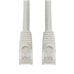 Picture of 6in White CAT 6A PVC Ethernet Cable Snagless Bubble Boot RJ-45 M/M