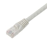 Picture of 6in White CAT 6A PVC Ethernet Cable Snagless Bubble Boot RJ-45 M/M