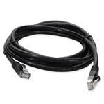 Picture of 1.5ft Black CAT 6 PVC Ethernet Cable Snagless Bubble Boot RJ-45 M/M