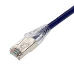 Picture of 1.5ft Purple CAT 6 Shielded PVC Ethernet Cable Snagless Easy Clear Boot RJ-45 M/M
