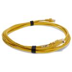 Picture of 1.5ft Yellow CAT 6 Shielded PVC Ethernet Cable Snagless Easy Clear Boot RJ-45 M/M