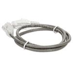 Picture of 1.5ft Gray CAT 6 Slim PVC Ethernet Cable Snagless Clear-Claw RJ-45 M/M