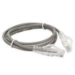 Picture of 1.5ft Gray CAT 6 Slim PVC Ethernet Cable Snagless Clear-Claw RJ-45 M/M