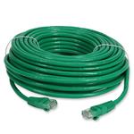 Picture of 100ft Green CAT 6 PVC Ethernet Cable Snagless Easy Clear Boot TAA RJ-45 M/M