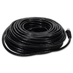 Picture of 100ft Black CAT 6A PVC Ethernet Cable Snagless Easy Clear Boot TAA RJ-45 M/M