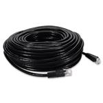 Picture of 100ft Black CAT 6A PVC Ethernet Cable Snagless Easy Clear Boot TAA RJ-45 M/M