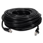 Picture of 100ft Black CAT 6A PVC Ethernet Cable Snagless Easy Clear Boot TAA RJ-45 M/M