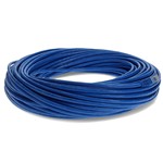 Picture of 10-Pieces of 100ft Blue CAT 6A PVC Ethernet Cables Snagless Bubble Boot RJ-45 M/M