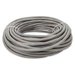 Picture of 100ft Gray CAT 6A PVC Ethernet Cable Snagless Bubble Boot RJ-45 M/M