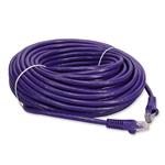 Picture of 100ft Purple CAT 6A PVC Ethernet Cable Snagless Bubble Boot RJ-45 M/M