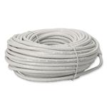 Picture of 100ft White CAT 6A PVC Ethernet Cable Snagless Bubble Boot RJ-45 M/M