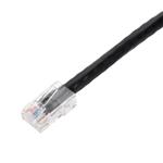 Picture of 100ft Black CAT 6A PVC Ethernet Cable Non-Booted RJ-45 M/M