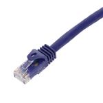 Picture of 100ft Purple CAT 6A PVC Ethernet Cable Snagless Easy Boot RJ-45 M/M
