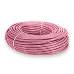 Picture of 100ft Pink CAT 6 Shielded PVC Ethernet Cable Snagless Easy Clear Boot RJ-45 M/M