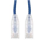 Picture of 100ft Blue CAT 6 Slim PVC Ethernet Cable Snagless Clear-Claw TAA RJ-45 M/M