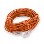 Picture of 100ft Orange CAT 6 Slim PVC Ethernet Cable Snagless Clear-Claw RJ-45 M/M