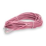 Picture of 100ft Pink CAT 6 Slim PVC Ethernet Cable Snagless Clear-Claw RJ-45 M/M
