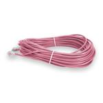 Picture of 100ft Pink CAT 6 Slim PVC Ethernet Cable Snagless Clear-Claw RJ-45 M/M