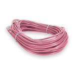 Picture of 100ft Pink CAT 6 Slim PVC Ethernet Cable Snagless Clear-Claw RJ-45 M/M