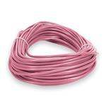 Picture of 100ft Pink CAT 6 Slim PVC Ethernet Cable Snagless Clear-Claw RJ-45 M/M