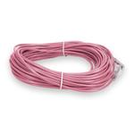 Picture of 100ft Pink CAT 6 Slim PVC Ethernet Cable Snagless Clear-Claw RJ-45 M/M