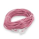 Picture of 100ft Pink CAT 6 Slim PVC Ethernet Cable Snagless Clear-Claw RJ-45 M/M
