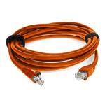 Picture of 10ft Orange CAT 5E PVC Ethernet Cable Snagless Bubble Boot RJ-45 M/M